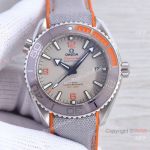Swiss Omega Planet Ocean 600m Caliber 8900 Watch Rubber with a Gray Nylon Top band